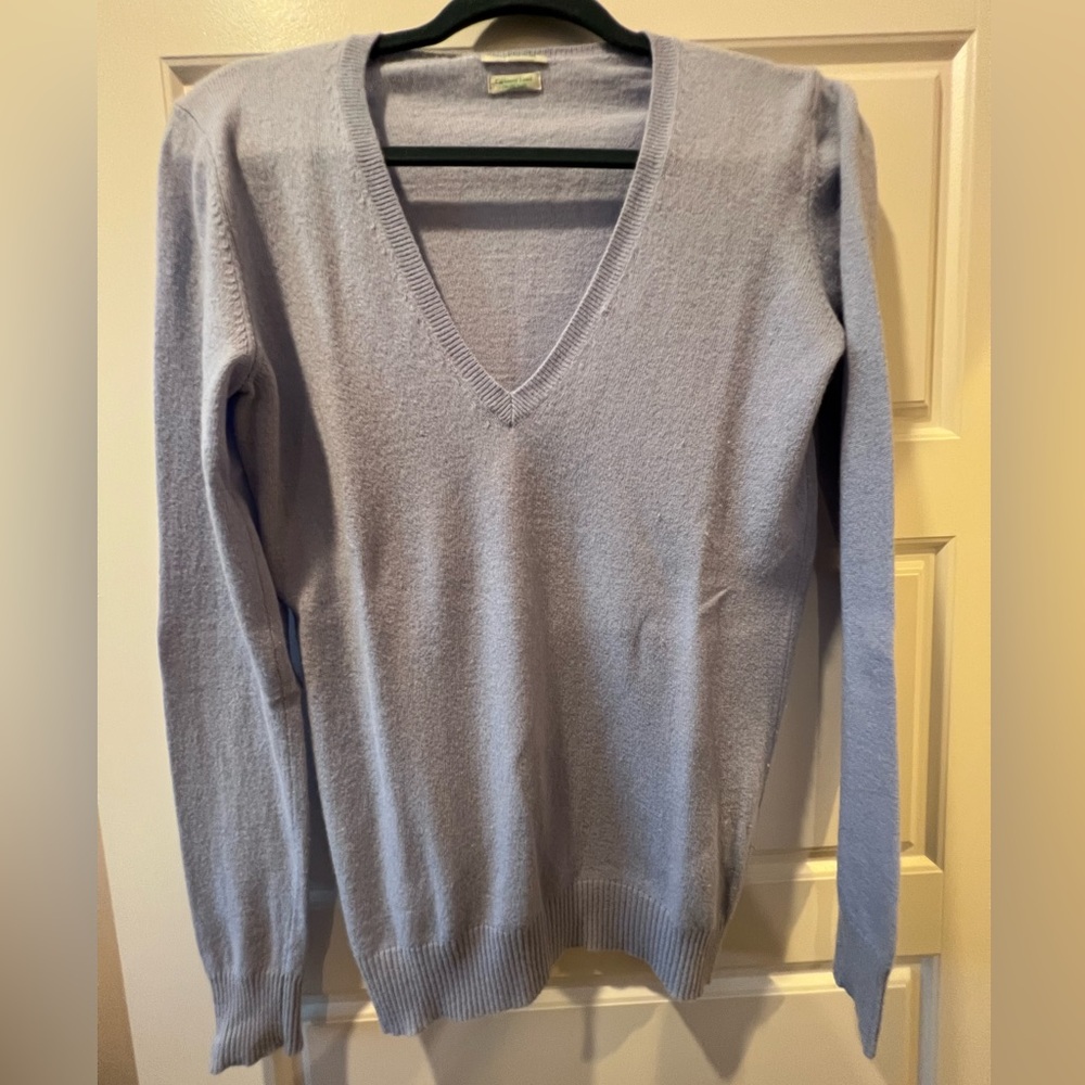 Benetton Cashmere Blend V-Neck Sweater L